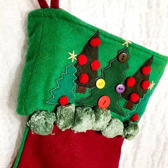 Christmas Trees Wool Blend Classic Christmas Stocking - Picture 6 of 10